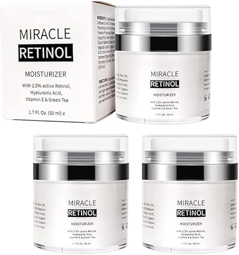 Harvey Ross Miracle Retinol,Harvey Ross Anti-wrinkle Face Cream,Miracle Retinol Moisturizer,Facial moisturizer for women,Miracles Retinol Face Cream,Reduces Wrinkles and Firms Skin (3 pcs) von Eunmsi