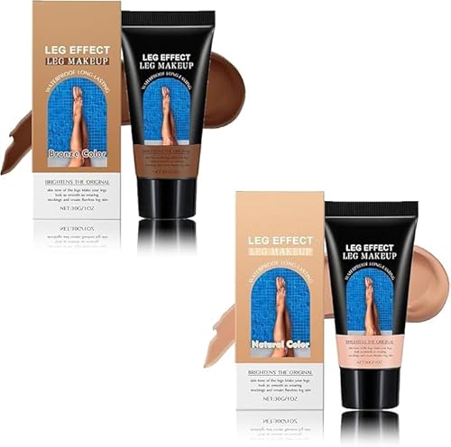 Leg Makeup Waterproof No Transfer,Leg Makeup to Cover Veins,Concealer Full Coverage, Tattoo Covers Up,Legs Vein Cover Up Makeups, Easy Application,Make up Concealer for Woman (Bronze+Natural) von Eunmsi