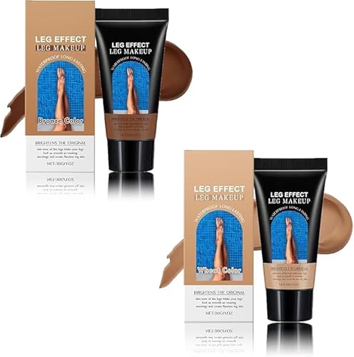 Leg Makeup Waterproof No Transfer,Leg Makeup to Cover Veins,Concealer Full Coverage, Tattoo Covers Up,Legs Vein Cover Up Makeups, Easy Application,Make up Concealer for Woman (Bronze+Wheat) von Eunmsi