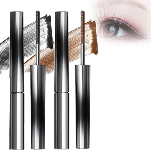 Metal Mascara,3D Curling Eyelash Iron Mascara, Judy Doll Mascara,Bristleless Mascara,Non-Clumping,Smudge Proof,Flake Proof,Long Lasting (Mix) von Eunmsi
