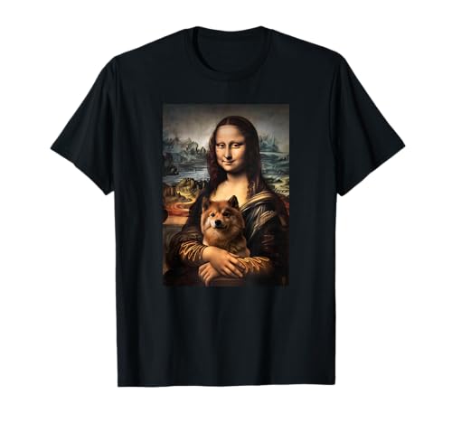 Eurasier Mona Lisa Malerei Kunst Hund Mama Papa T-Shirt Eurasier Mona Lisa Malerei Kunst Hund Mama Papa T-Shirt von Eurasier 2024