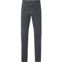 Eurex By Brax Regular Fit Patch Chino mit 5-Pocket-Design Modell 'JIM' in Mittelgrau Melange, Größe 48 von Eurex By Brax
