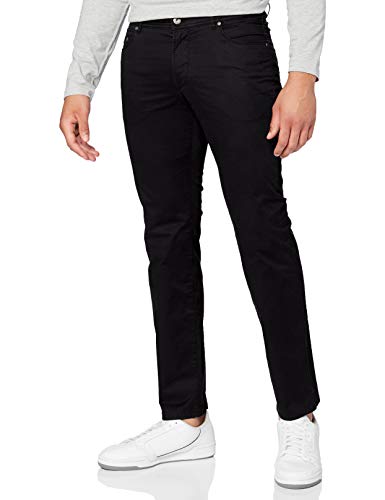 EUREX by BRAX Herren Regular Fit Jeans Hose Style PEP-s Five Pocket Baumwolle, Schwarz, PERMA BLACK, 24U von BRAX FEEL GOOD
