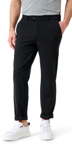 Eurex by Brax Herren Thilo Jersey Chino Hose, Black, 44W / 32L von EUREX