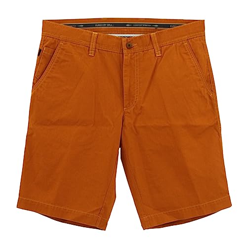 Eurex by Brax, Burt 373, Herren Kurze Jeans Shorts Bermudas Gabardine Stretch Terracotta D 26 W 38 von EUREX
