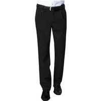 Eurex by Brax Herren Bundfaltenhose Schwarz/Schwarz Baumwolle von Eurex by Brax