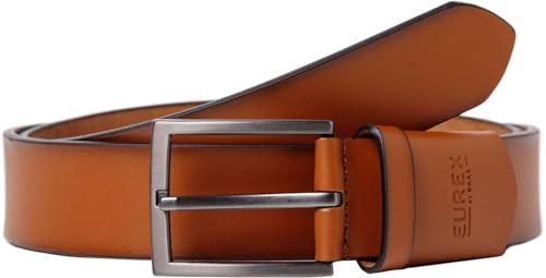 Eurex by Brax Herren Leder Edel Sportiv Gürtel, 54 Cognac, 90 von EUREX