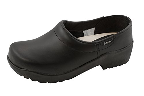 Euro-Dan Hygiene-Clogs mit PU-Sohle geschlossen, schwarz O2+SRC von Euro-Dan