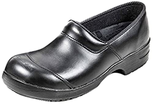 Euro-Dan Sicherheitsclogs, Leder, PU-Sohle, Stahlkappe, S2+SRC, robust, schwarz, Größe (46) von Euro-Dan