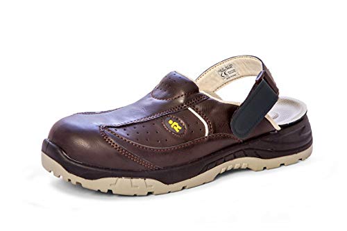 EuroRoutier Trendy Brown Clogs Sicherheitsschuhe für Damen SB, Schwarz , 36 EU von EuroRoutier