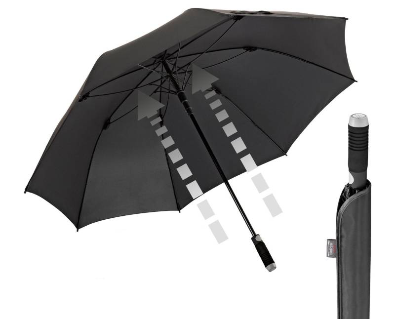 EuroSCHIRM® Partnerschirm birdiepal® Automatic, schwarz, Regenschirm für Zwei, mit extra großem Dach, Automatik von EuroSCHIRM®