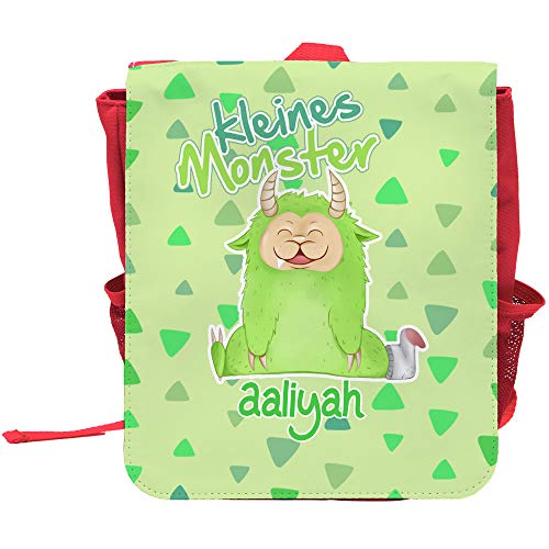 Kinder-Rucksack mit Namen Kevin und Kleines-Monster-Motiv für Jungen | Rucksack | Backpack von Eurofoto