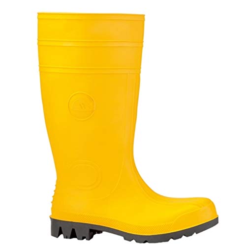Gummistiefel EUROMASTER S5 gelb mit Stahlkappe und Durchtrittschutz Gr. 40 40,Gelb von Euromax