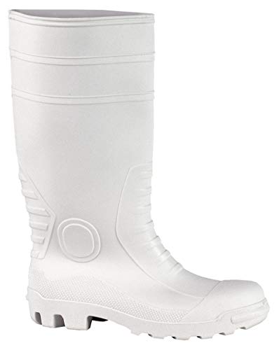 Gummistiefel WHITEMASTER S4 weiß mit Stahlkappe Gr. 44 von Euromax