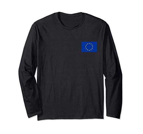 Europäische Union Flagge - Europa EU Flaggen Damen Herren Langarmshirt Europäische Union Flagge - Europa EU Flaggen Damen Herren Langarmshirt von Europa-Flagge Geschenk Co.