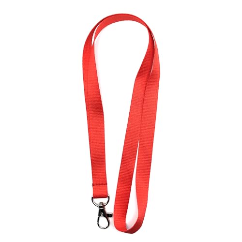 Umhängeband – Umhängeband für Namensschilder – für Veranstaltungen, Geschäfte, Gruppe (rot) von Europaband