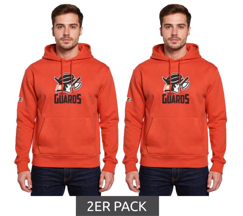 2er Sparpack European League Of Football – Helvetic Guards 2 ELF Hoodie Kapuzenpullover Rot von European League Of Football