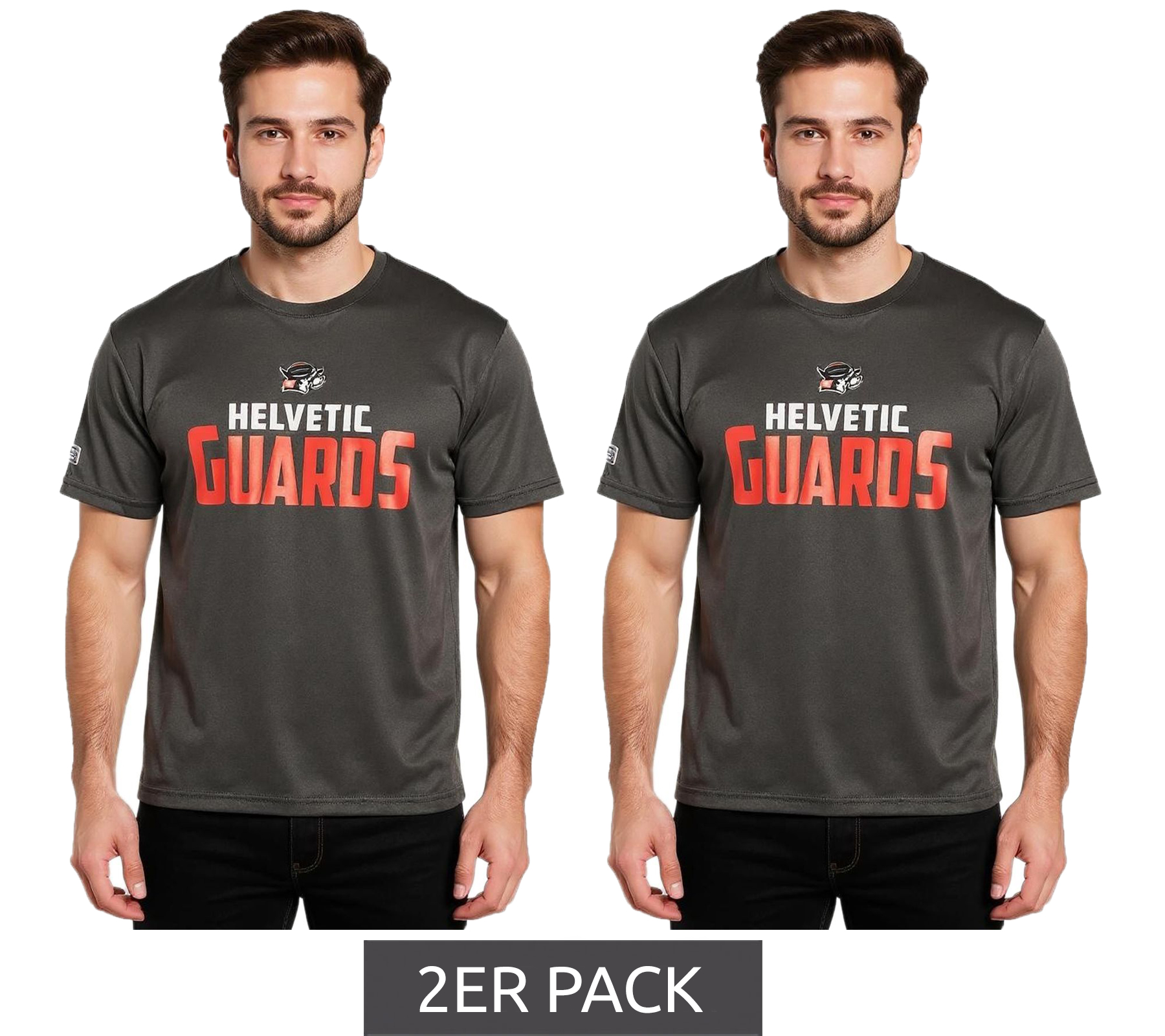 2er Sparpack European League Of Football Helvetic Guards T-Shirts tiefschwarz 2er Sparpack European League Of Football Helvetic Guards T-Shirts tiefschwarz von European League Of Football
