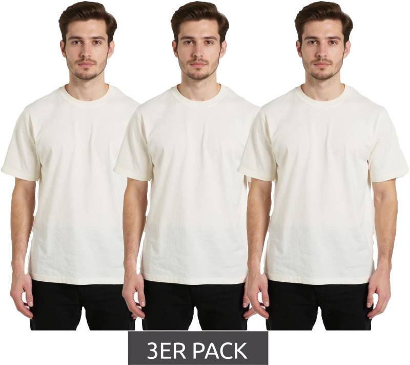 3er Sparpack European League Of Football Blanko T-Shirts antikweiß von European League Of Football