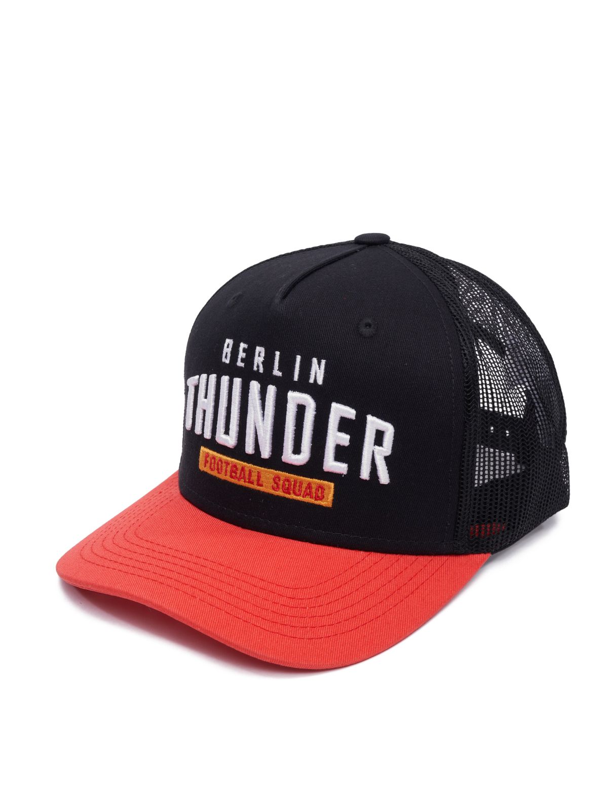 European League Of Football Berlin Thunder Trucker Caps tiefschwarz/tomate von European League Of Football