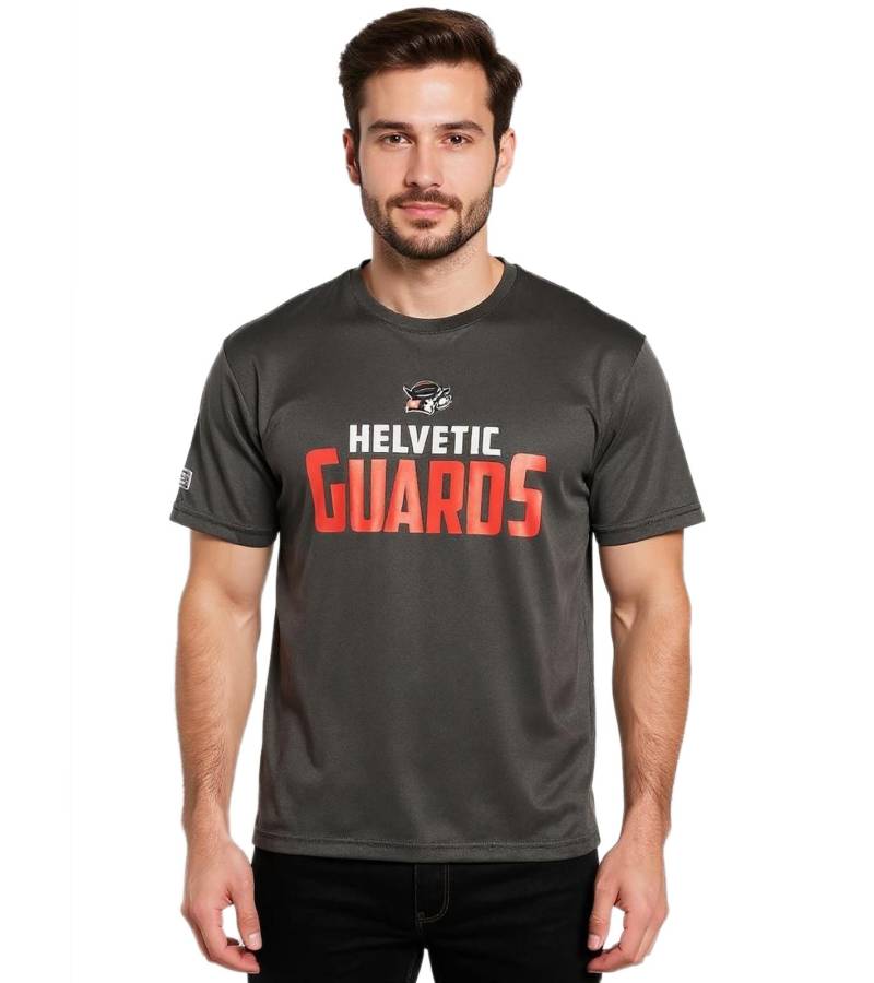 European League Of Football Helvetic Guards 5 T-Shirts tiefschwarz von European League Of Football