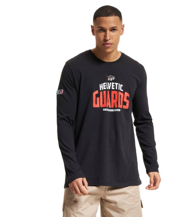 European League Of Football Helvetic Guards 1 Langarmshirt schwarz von European League Of Football