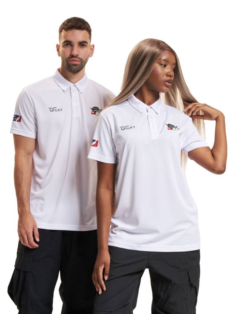 European League Of Football Helvetic Guards On-Field Poloshirt weiß von European League Of Football