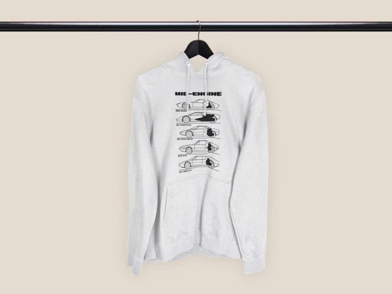 Hoodie Mit Heckantrieb Hoodie Mit Heckantrieb von EuropeanVintageCar