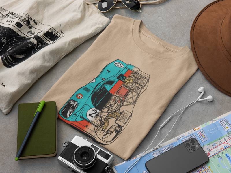 Lemans Racecar 917 T-Shirt Lemans Racecar 917 T-Shirt von EuropeanVintageCar