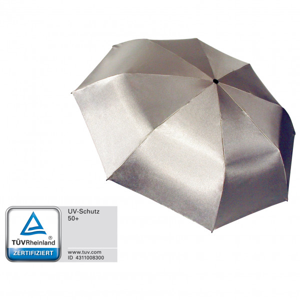 EuroSchirm - Light Trek Automatic - Regenschirm grau/ schutz 50+ von Euroschirm
