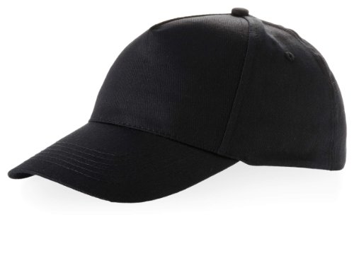 Kinder Baseball Cap 'Euro' 100% Baumwolle im 13 Farben, Schwarz, One Size up to 53cm von Eurotshirts