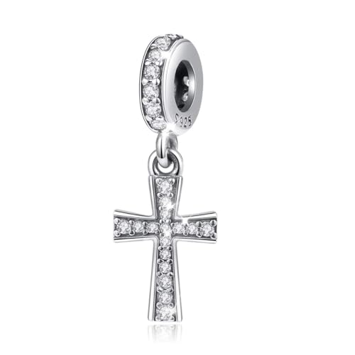 Eusense Charm Kreuz Pandora Bead Kreuz Charms Silber 925 für Europäisch Anhänger Armband von Eusense