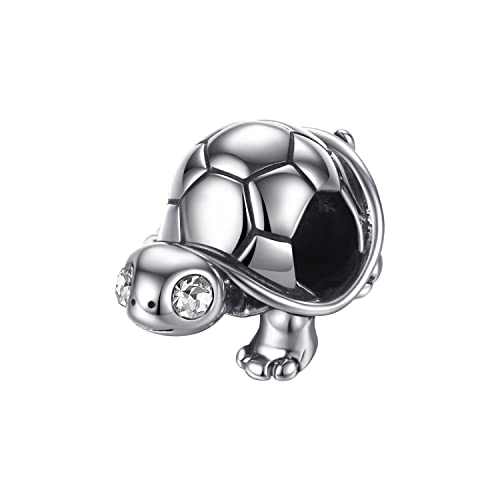 Eusense Charm Schildkröte Pandora Bead Schildkrot Charms Silber 925 für Europäisch Anhänger Armband von Eusense