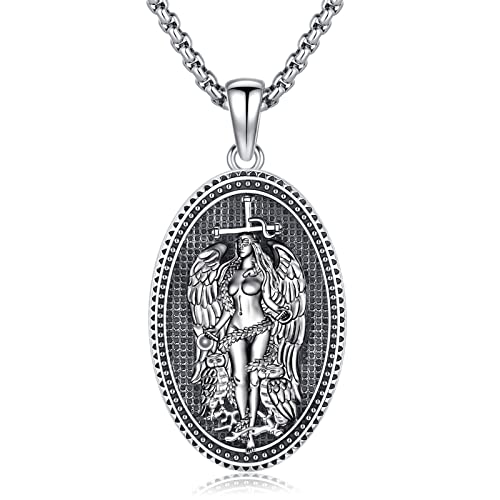 Eusense Lilith Halskette Schutz Feministische Göttin Weibliche Macht Anhänger Wiccan Amulett Frauen Talisman Hexe Ketten Spirituelle Inspirational Schmuck Geschenk von Eusense