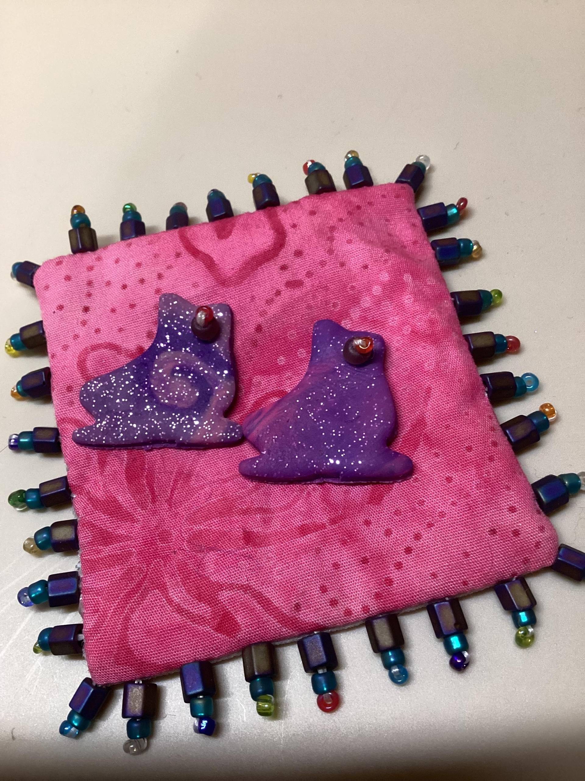 Eiskunstlauf Pin Brosche in Rosa von EuthymicThreads