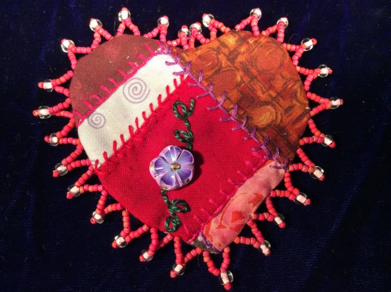 Valentinstag Herz Pin Brosche von EuthymicThreads