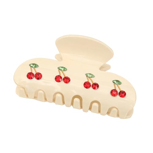 Euyehn Damen-Haarspangen, Acetat-Haarklammern, stilvolle Kirsch-Haarklammern für dickes Haar, Acryl-Klauen-Clips für Frauen von Euyehn