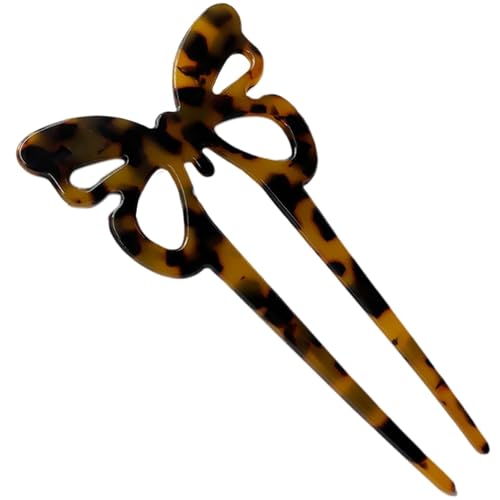Euyehn Französische Haarstifte für Frauen, französische Stifte | 2 prong U -förmiges Acetat Haarnadeln - Frisurzubehör Vintage Hair Fork French Twist Hair Pin, Hochsteckfrisur Haare für von Euyehn