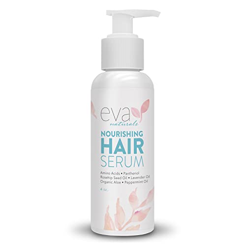 Eva Naturals Biotin Haarwachstum Serum - Natürliches, Gesundes & Nährendes Reparatur Haar Serum Wachstum – Gegen Haarausfall – Anti Frizz – Haarwuchsmittel Frauen und Männer – 118 ml von Eva Naturals