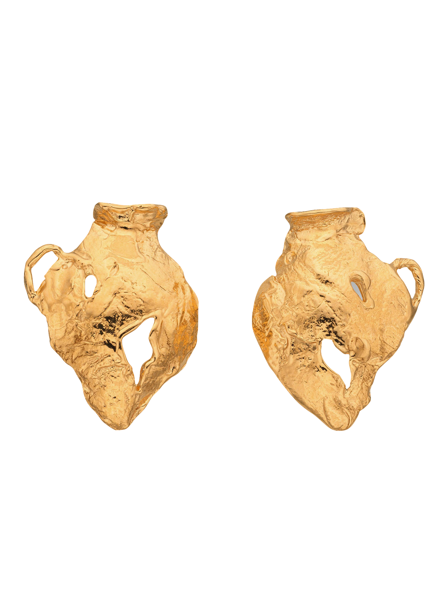Vacation Amphora Earrings Gold - Yellow - Eva Remenyi - Earrings von Eva Remenyi
