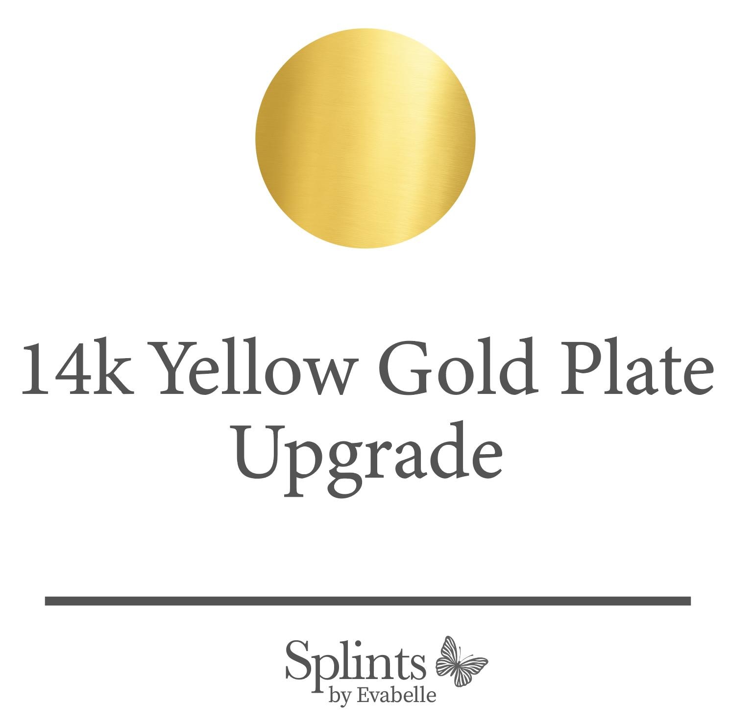 Upgrade 14K Gelbgold Platte Vergoldet von EvaBelleJewelry
