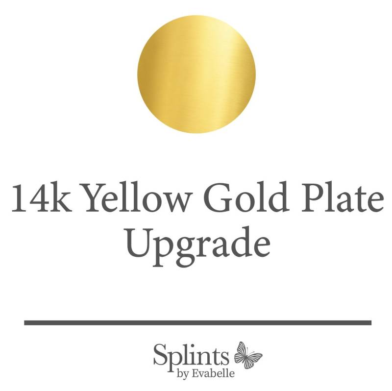 Upgrade 14K Gelbgold Platte Vergoldet Upgrade 14K Gelbgold Platte Vergoldet von EvaBelleJewelry