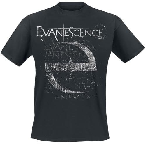 Evanescence Distressed Stamped Männer T-Shirt schwarz XL von Evanescence