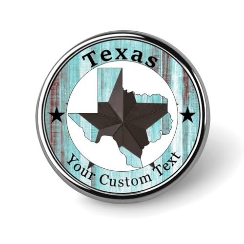 Evans1nism Emaille-Anstecknadeln mit Texas-Sternen, für Rucksäcke, Anstecknadeln, Namensnadeln für Rucksäcke, personalisierbar, niedlich, coole Pins für Jacken, Kleidung, 1 Stück von Evans1nism