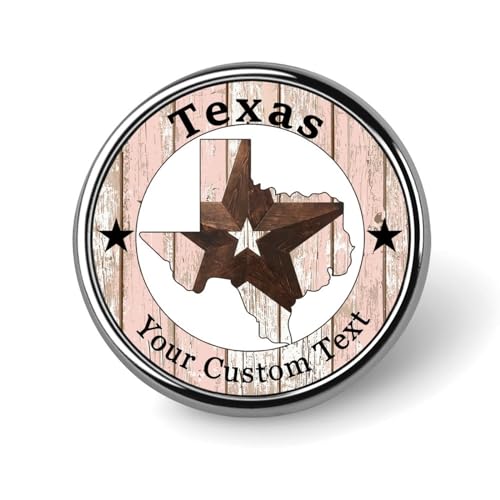 Evans1nism Texas Stars Pins Pack Nation's Hauptstadt Pins für Rucksäcke, Stadtname, Anstecknadel, Standortabzeichen, Anstecknadeln, personalisierte Reisabzeichen, Brosche für Freunde, Kleidung, Dekor, von Evans1nism