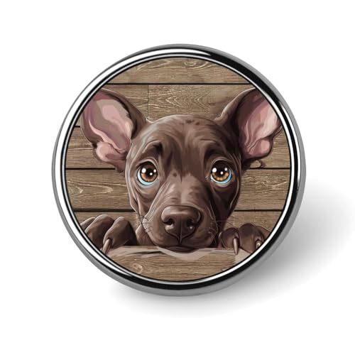 Evans1nism Xoloitzcuintli Anstecknadeln für Hundeliebhaber, Anstecknadel für Rucksäcke, Hundebesitzer, Geschenk, Knopfnadeln, moderne Hunde, Welpen, Abzeichen, modisches Accessoire für Frauen, 1 Stück von Evans1nism