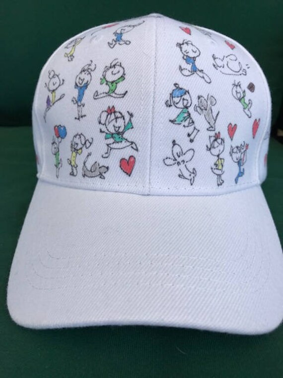 Evan Welt Handgezeichneten Caps Evan Welt Handgezeichneten Caps von EvansLittleWorld