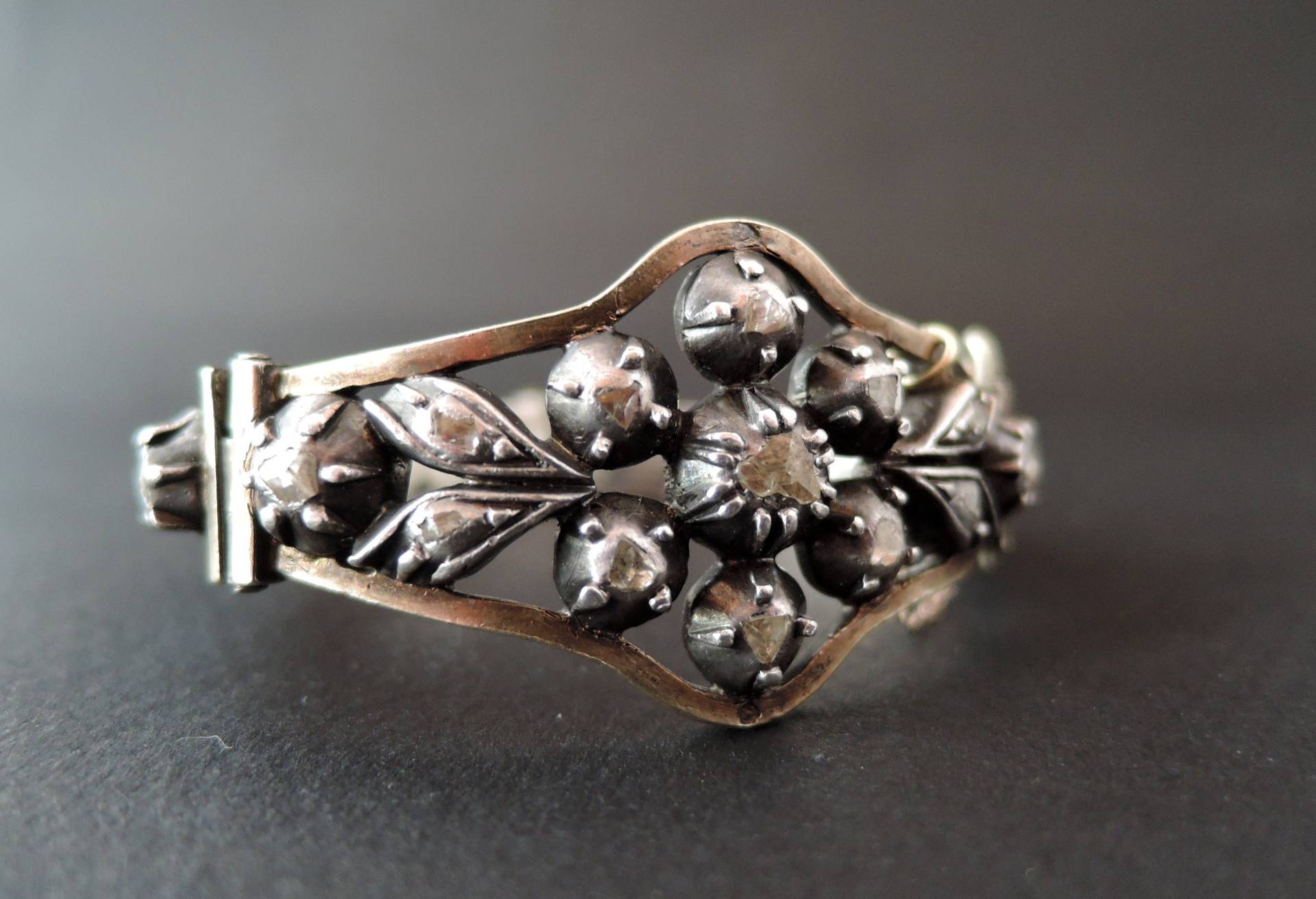 Ehemalige Armband Set Mit Rosa Diamanten, Sterling Silber von EvartBijoux