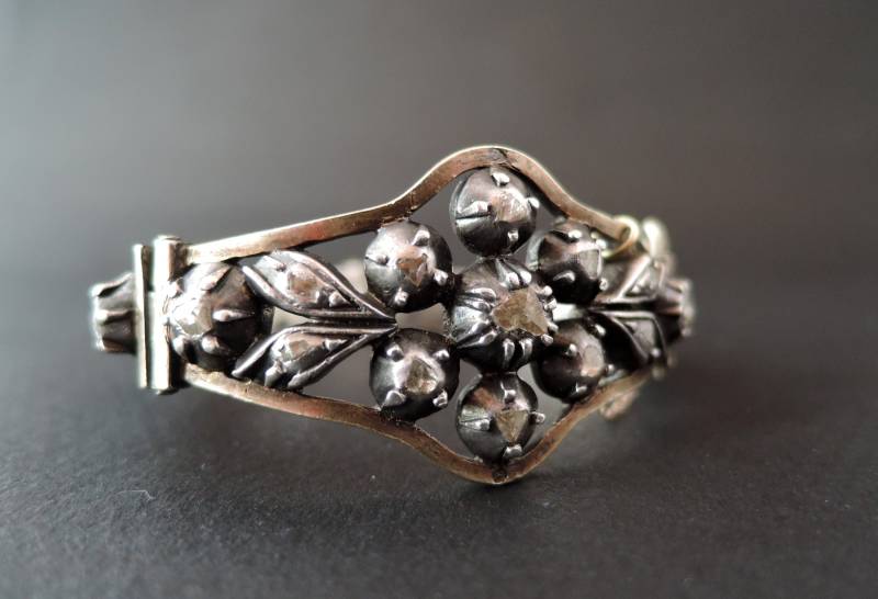 Ehemalige Armband Set Mit Rosa Diamanten, Sterling Silber Ehemalige Armband Set Mit Rosa Diamanten, Sterling Silber von EvartBijoux