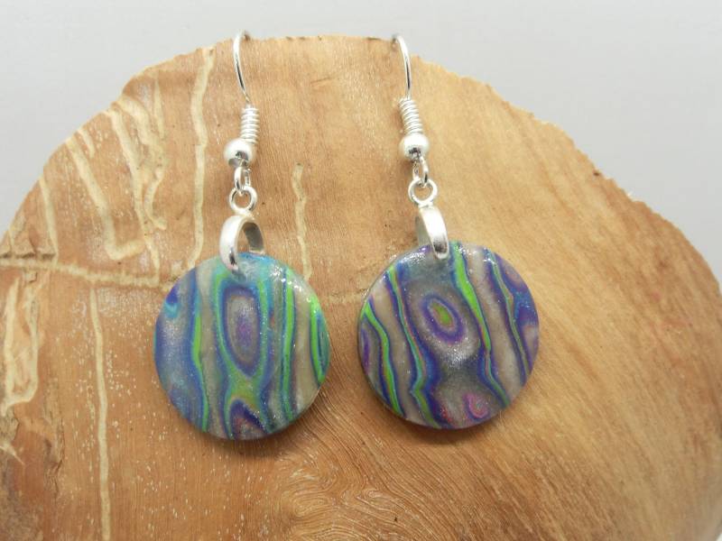 Blau Grün Fimo Ohrringe, Silber Funky Design, Abstrakte Kunst-Ohrringe, Geschenke, Einzigartige Ohrringe Aus Blau Grün Fimo Ohrringe, Silber Funky Design, Abstrakte Kunst-Ohrringe, Geschenke, Einzigartige Ohrringe Aus von EvasGardenOfNH